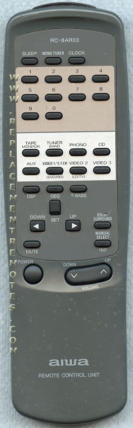 Aiwa RC8AR03 Audio Remote Control