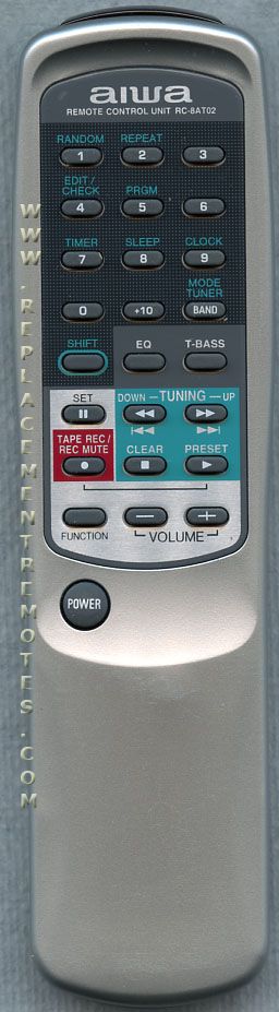 Aiwa RC8AT02 Audio Remote Control