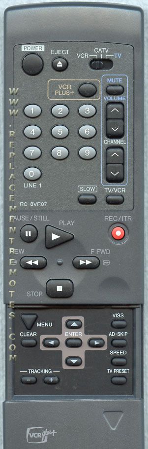 Aiwa RC8VR07 Audio Remote Control