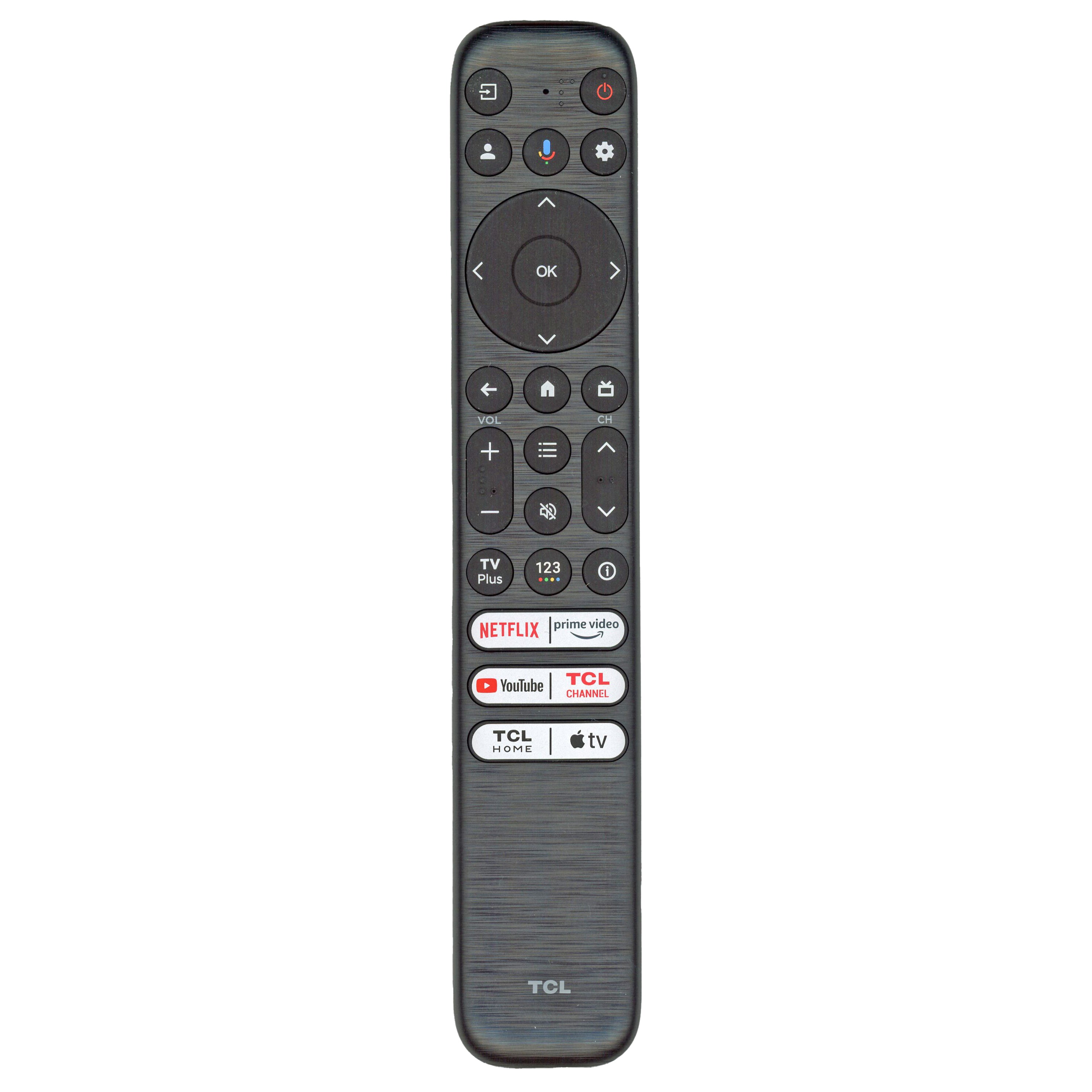 TCL RC923 FMB1 Google TV Smart Remote Control Netflix, Prime Video, YouTube, TCL Channel, TCL Home, Apple TV - 21001-000100