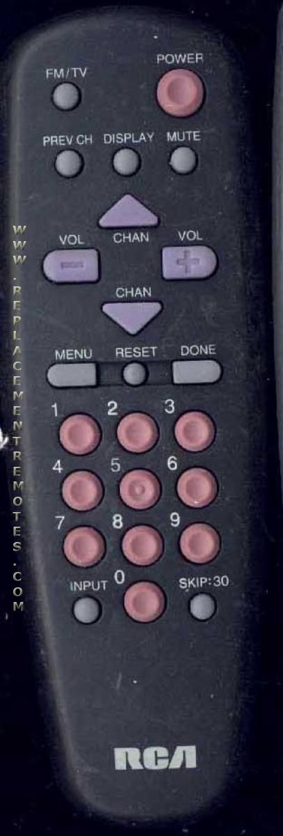 RCA RCA213723 TV Remote Control