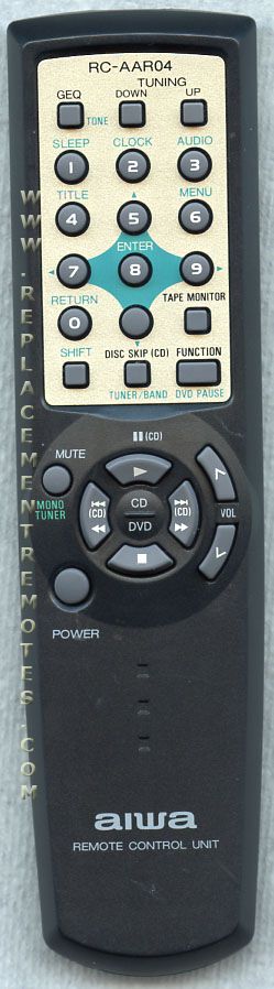 Aiwa RCAAR04 Audio Remote Control