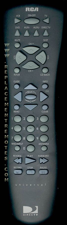 RCA RCR160SBM1 Satellite Remote Control