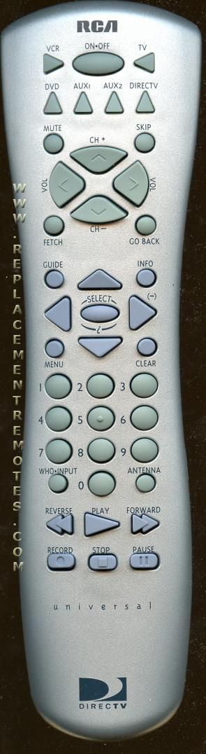 RCA RCR160SDM1 Satellite Remote Control