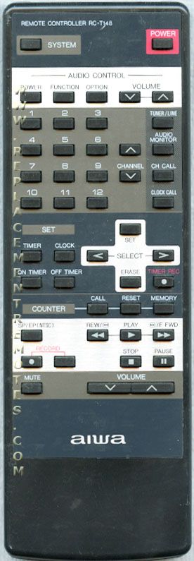 Aiwa RCT148 Audio Remote Control