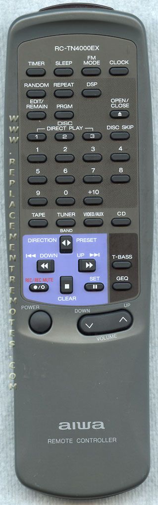 Aiwa RCTN4000EX Audio Remote Control