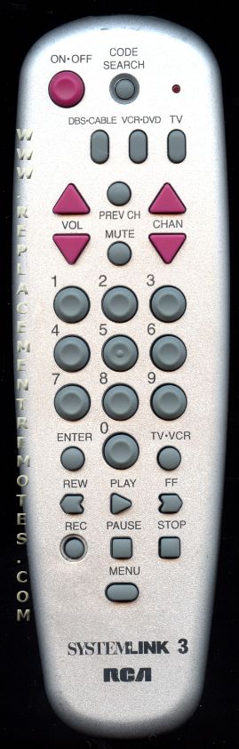 RCA RCU300TMS 3-Device Universal Remote Control