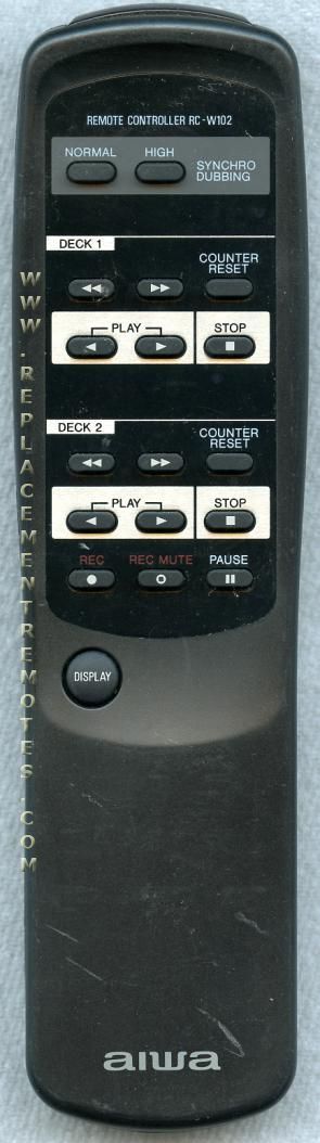 Aiwa RCW102 Audio Remote Control