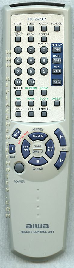 Aiwa RCZAS04 Audio Remote Control