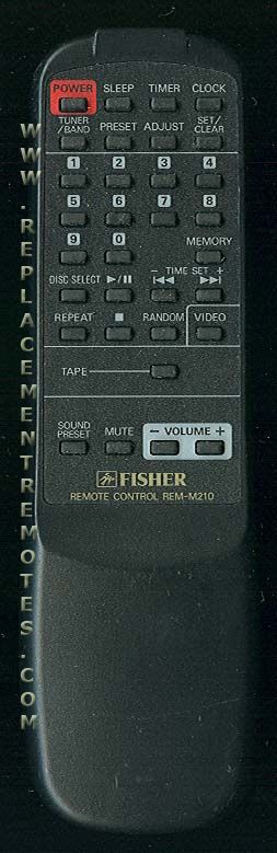 Fisher REMM210 Audio Remote Control