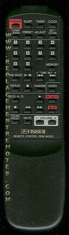 Fisher REMM300 Audio Remote Control