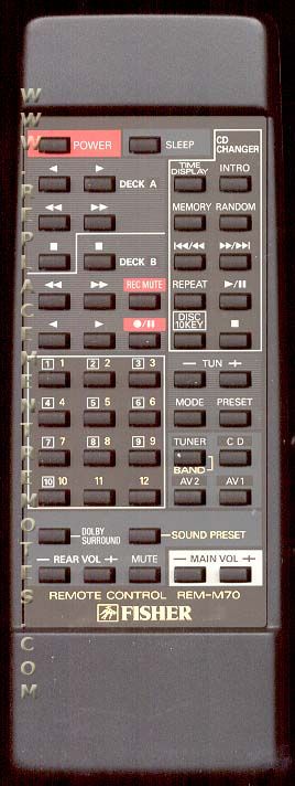 Fisher REMM70 Audio Remote Control