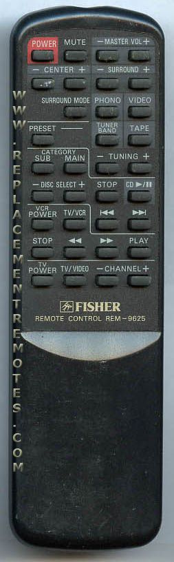 Fisher REM9625 Audio Remote Control