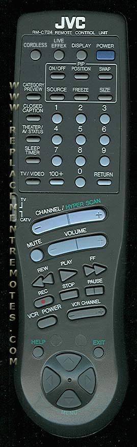 JVC RMC724 TV Remote Control