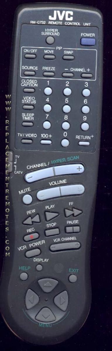 JVC RMC732 TV Remote Control