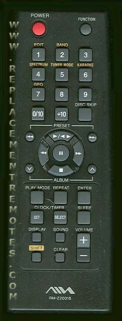 Aiwa RMZ20018 Audio Remote Control