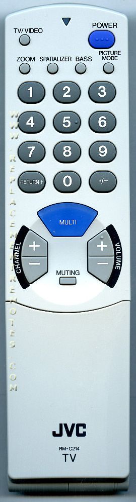 JVC RMC214 TV Remote Control