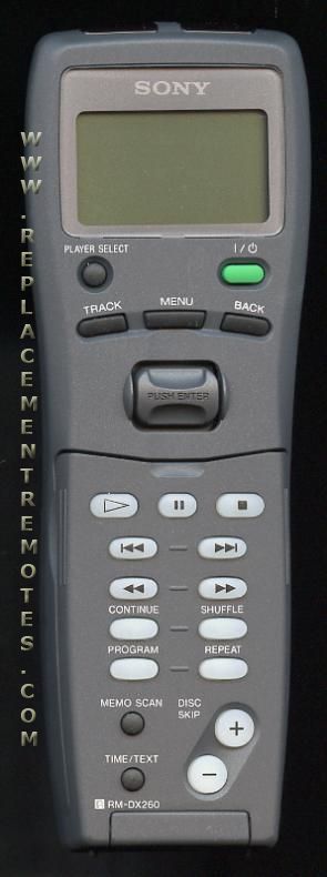 Sony RMDX260 Audio Remote Control