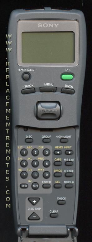 Sony RMDX260 Audio Remote Control