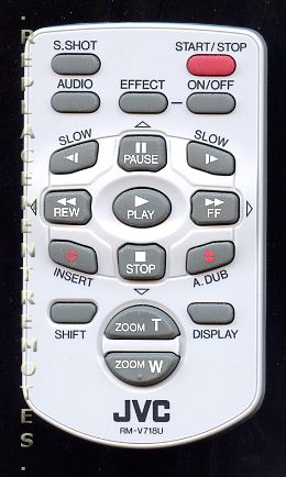 JVC RMV718U Video Camera Remote Control