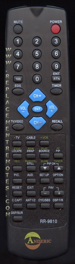 Anderic RR9810 Toshiba TV Remote Control