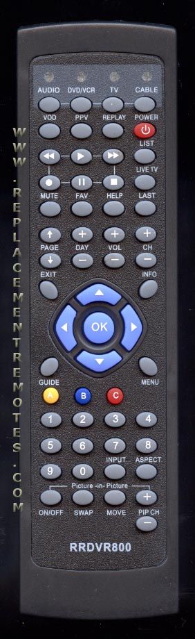 Anderic RRDVR800 4-Device Universal Remote Control