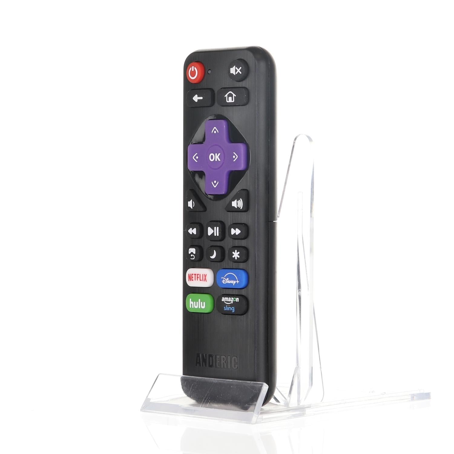 Anderic RRST01.3 for Roku Learning Universal with Netflix/Disney/Hulu/Amazon 1-Device Universal Remote Control