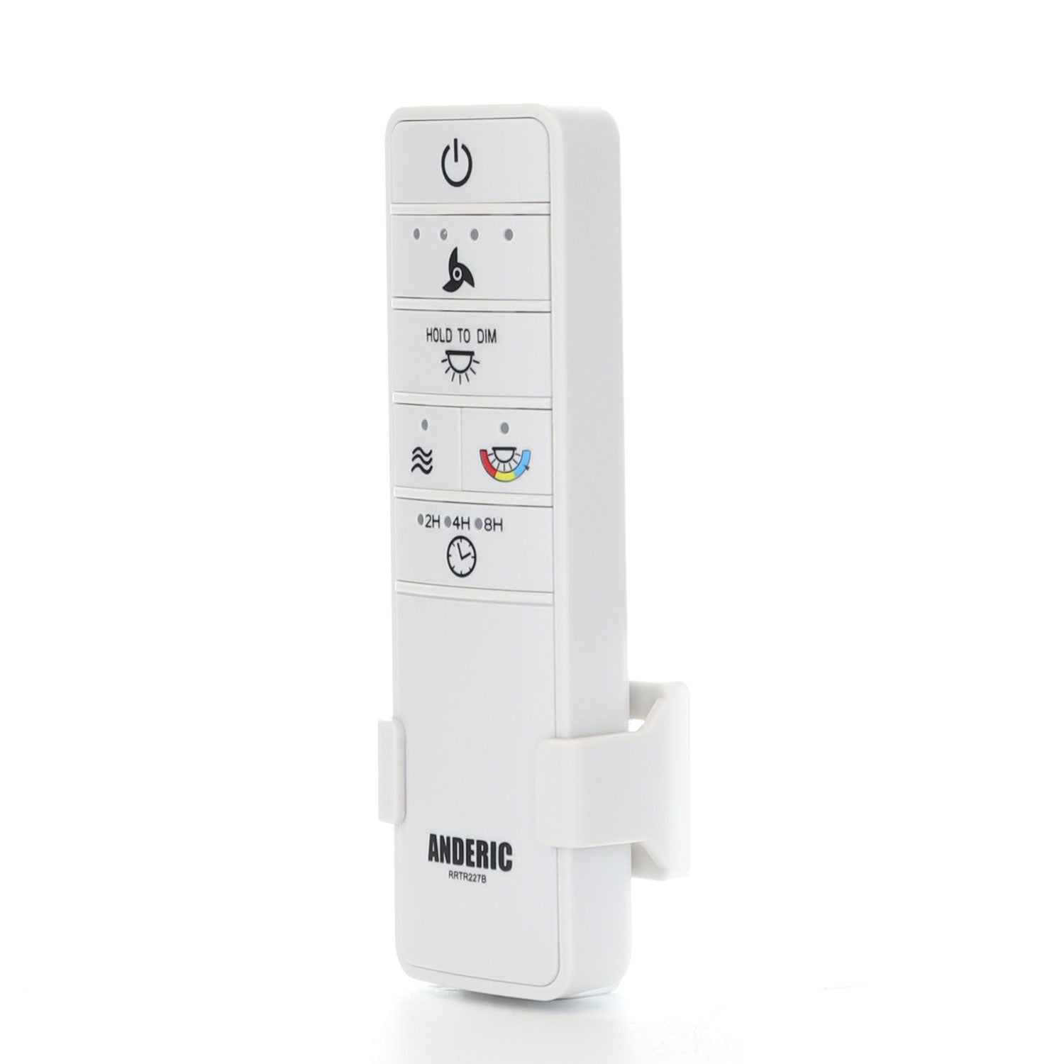 Anderic TR227B For Hampton Bay Hubspace Ceiling Fan Remote Control - White / 2AQZU-18015 / RRTR227B