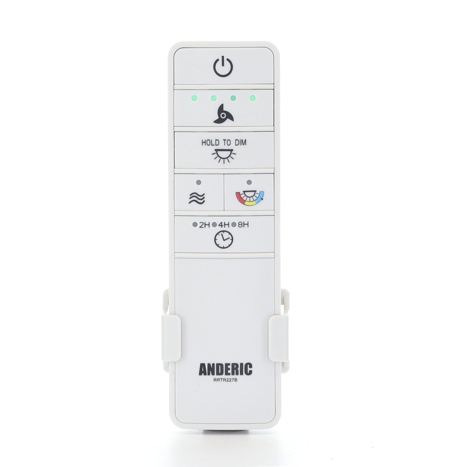 Anderic TR227B For Hampton Bay Ceiling Fan Remote Control - White / 2AQZU-18015 / RRTR227B