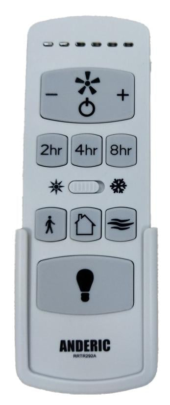 Anderic RRTR292A for KUJCE10612, TR292A Harbor Breeze Ceiling Fans Remote Control