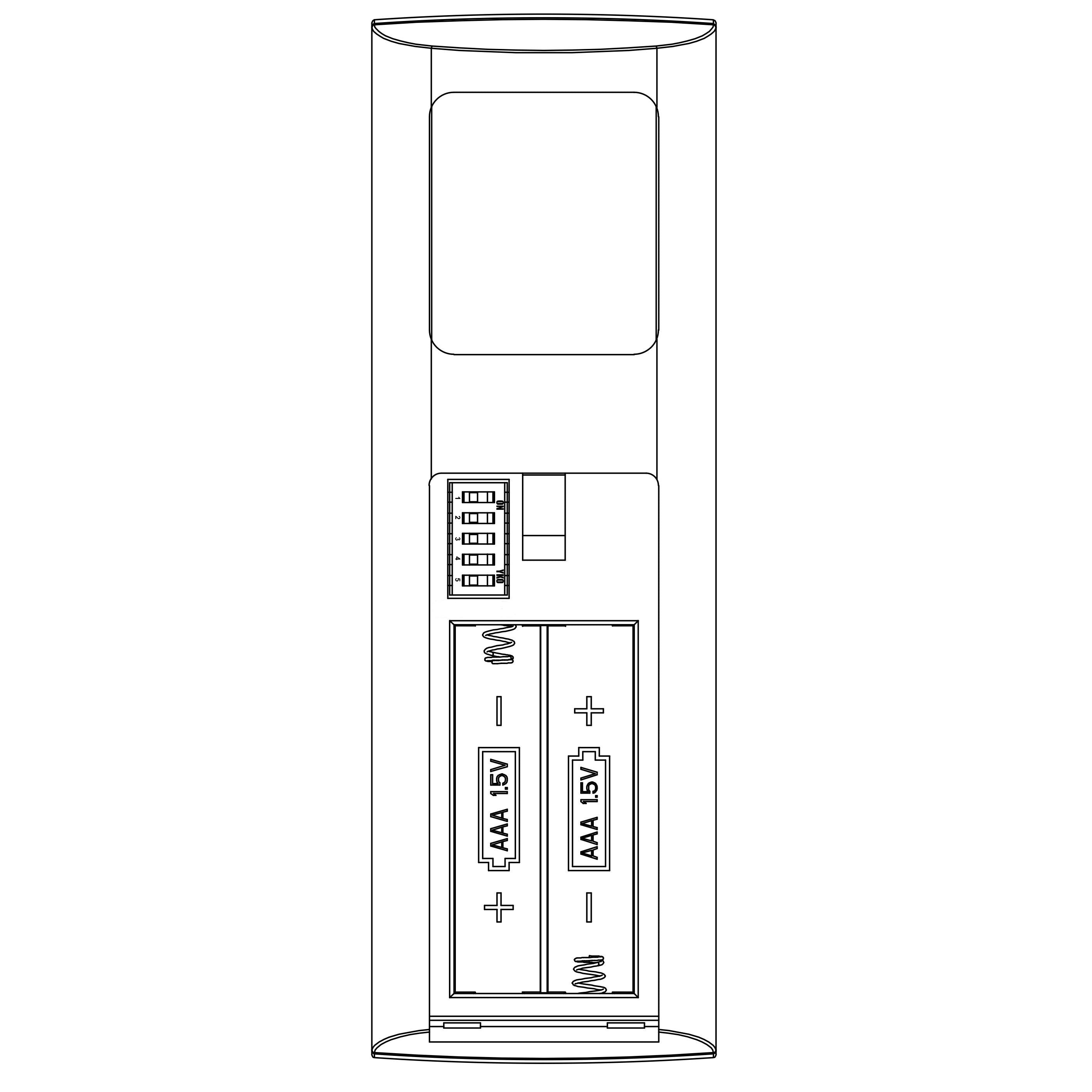 Anderic TX028C-S For Hampton Bay and Home Decorators Collection Ceiling Fan Remote Control - RRTX028CS