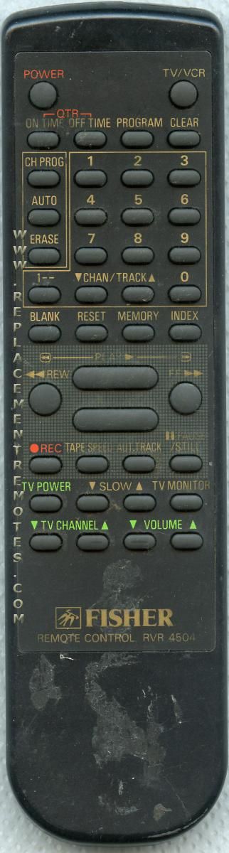 Fisher RVR4504 TV Remote Control