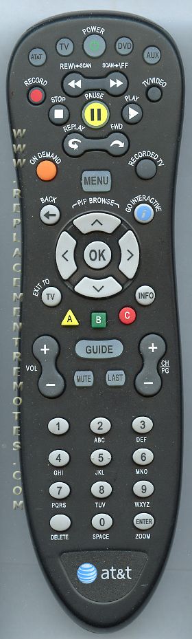 AT&T S10S1 STANDARD Cable Remote Control