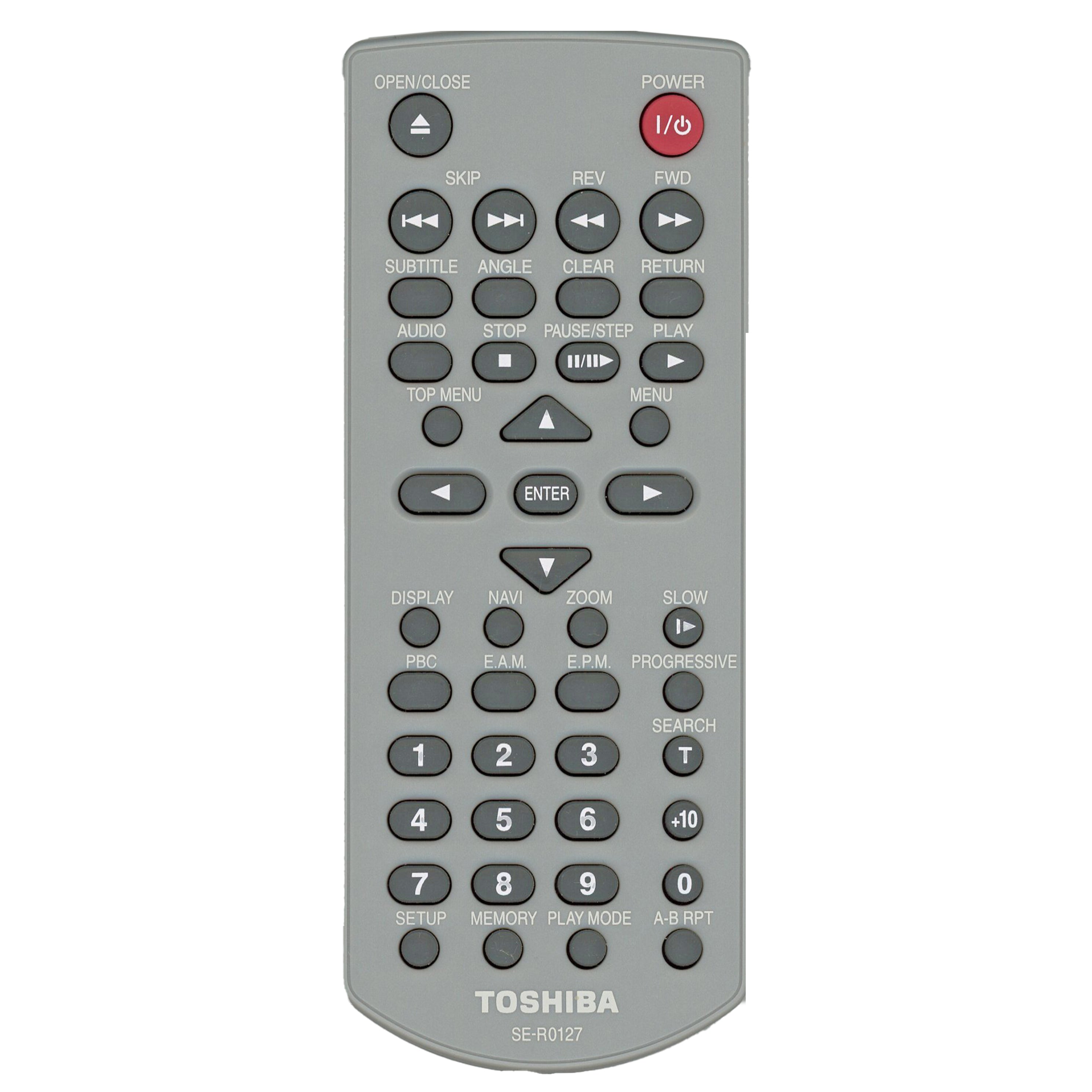 Toshiba SER0127 DVD Remote Control - AH700004