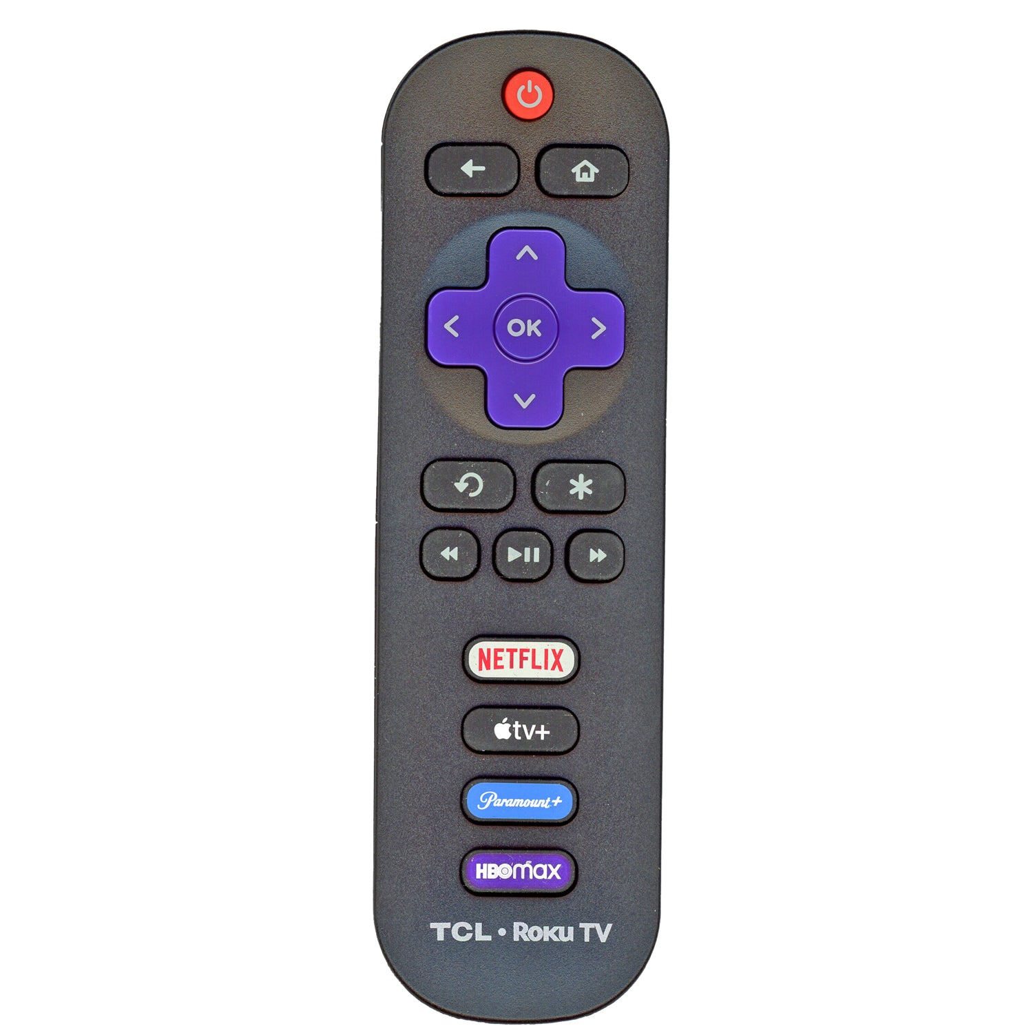 TCL RC280 2024 Roku TV remote control - Netflix, Apple TV +, Paramount +, HBOMAX - 21001-000109