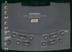 GoldStar VHS8MM VCR Remote Control