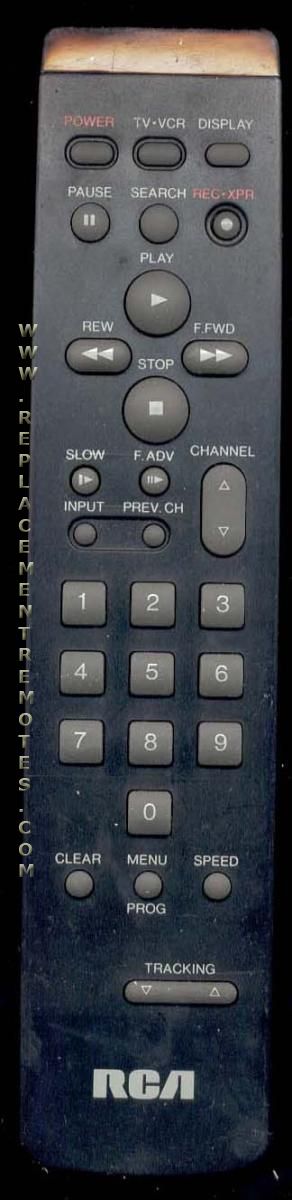 RCA VSQS1301 VCR Remote Control