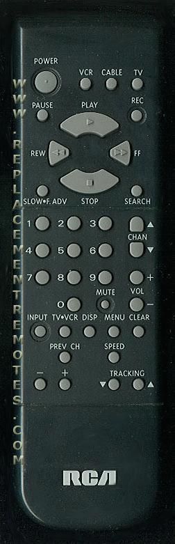 RCA VSQS1422 VCR Remote Control