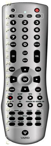 Vizio VUR4 TV Remote Control