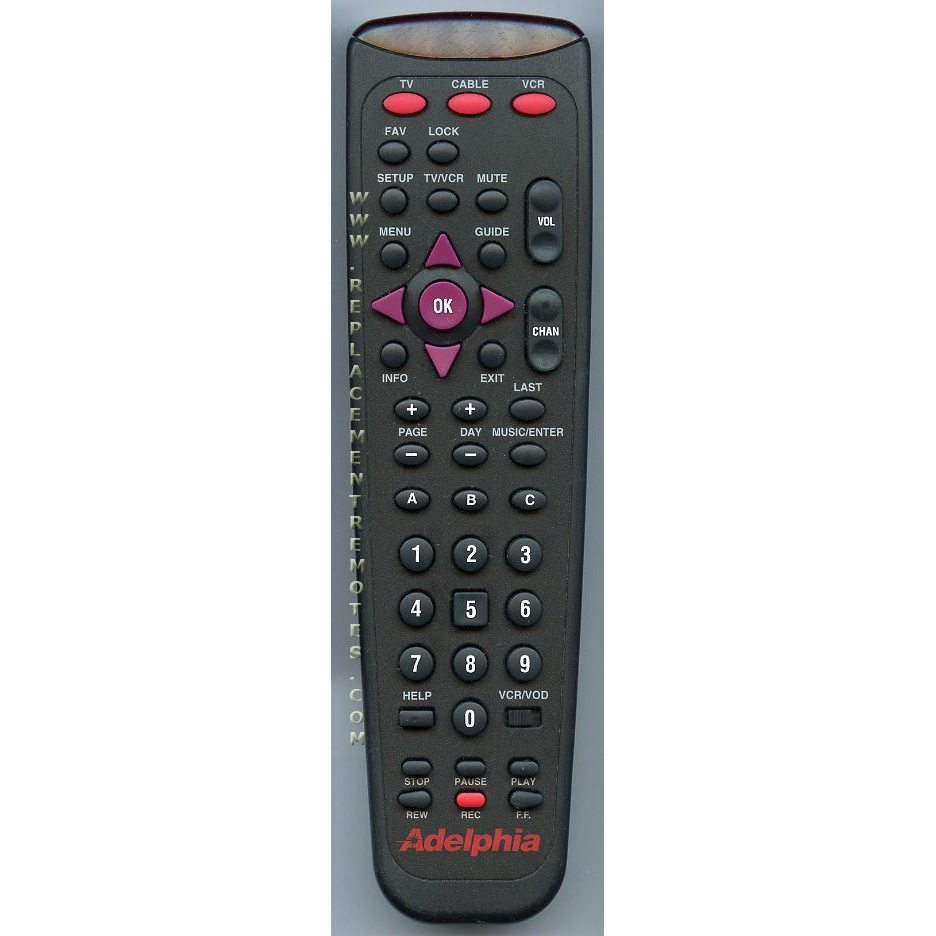 Adelphia 510080030024 Cable Remote Control