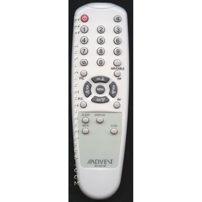 Advent RCA270E TV Remote Control