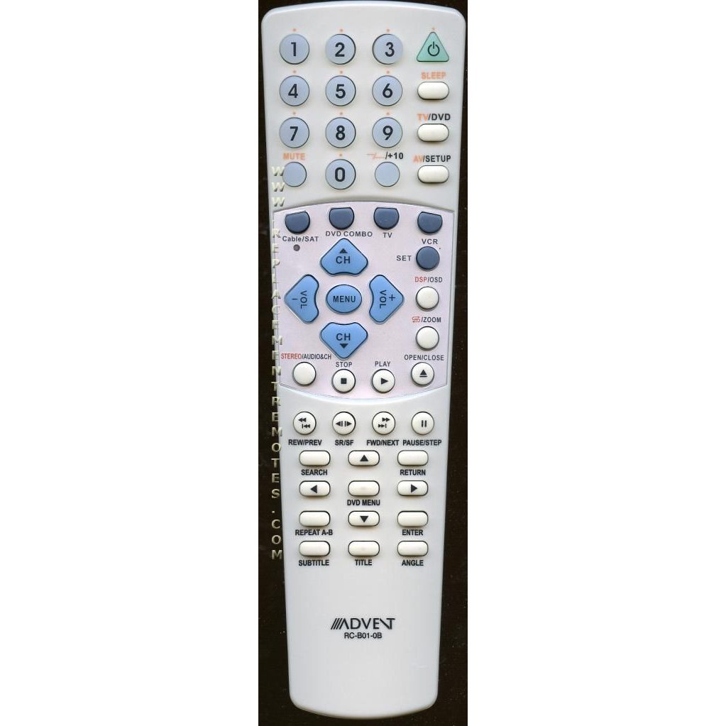 Advent RCB010B TV/DVD Remote Control