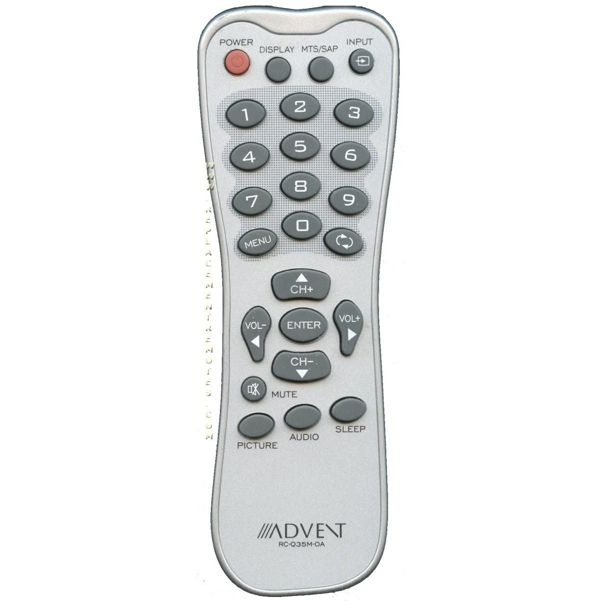 Advent RCQ35MOA TV Remote Control