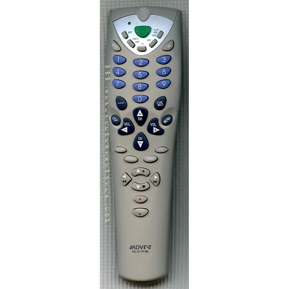 Advent RCS11P0A TV Remote Control