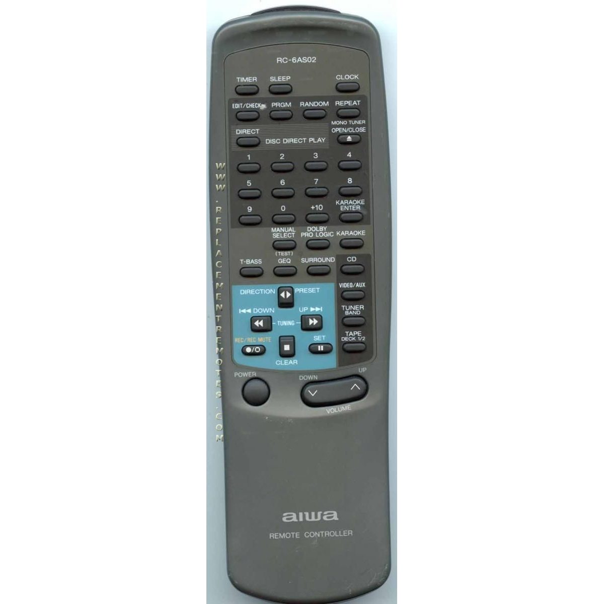 Aiwa RC6AS02 Audio Remote Control