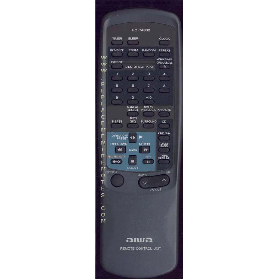 Aiwa RC7AS01 Audio Remote Control