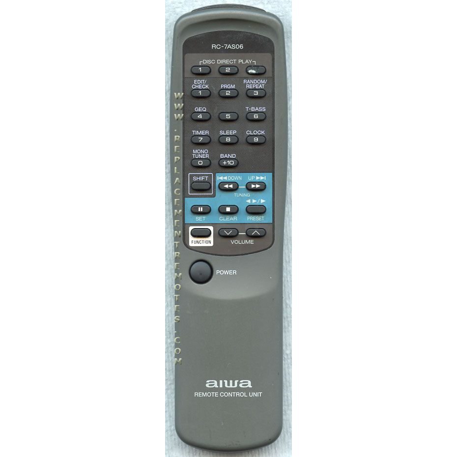 Aiwa RC7AS06 Audio Remote Control