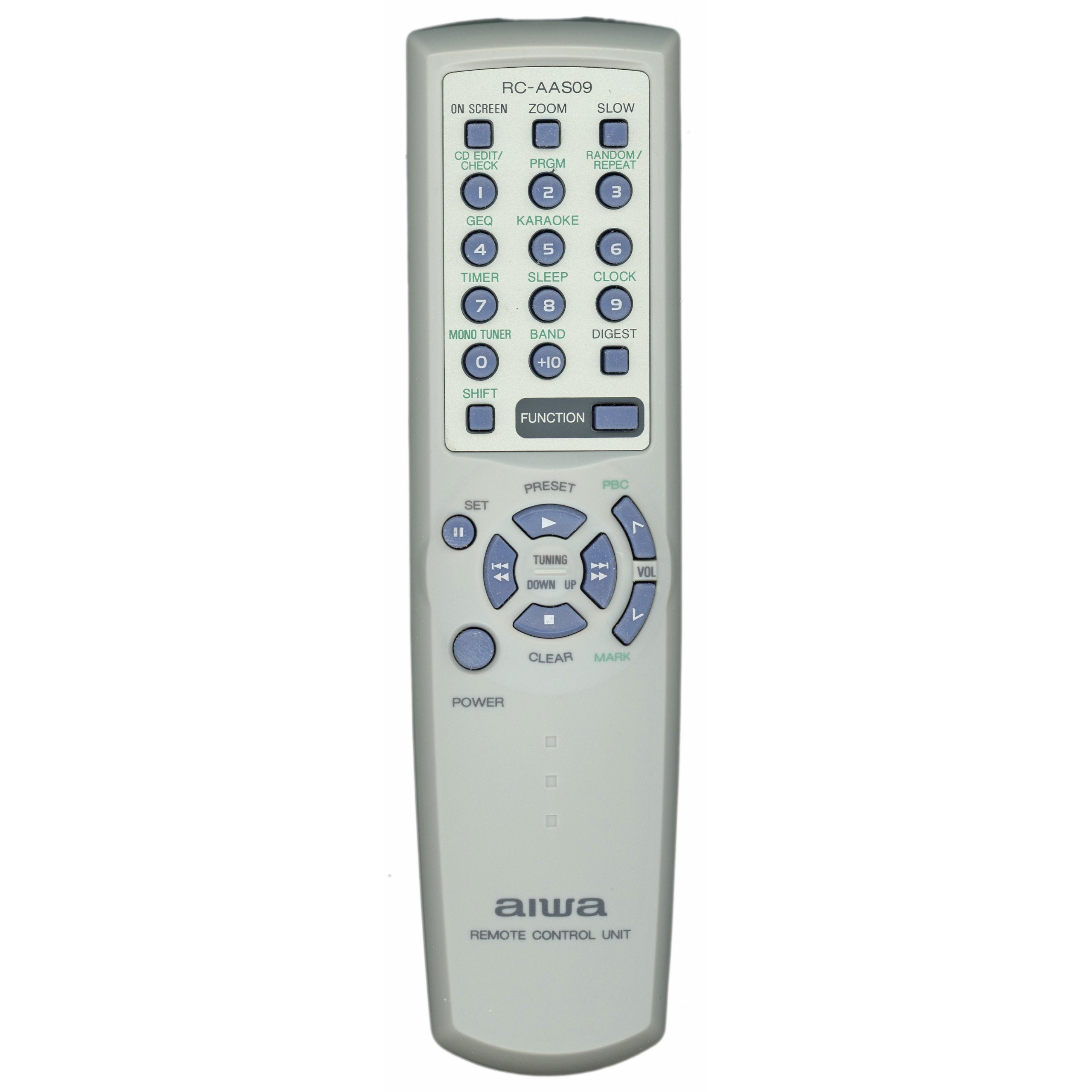 Aiwa RCAAS09 Audio Remote Control