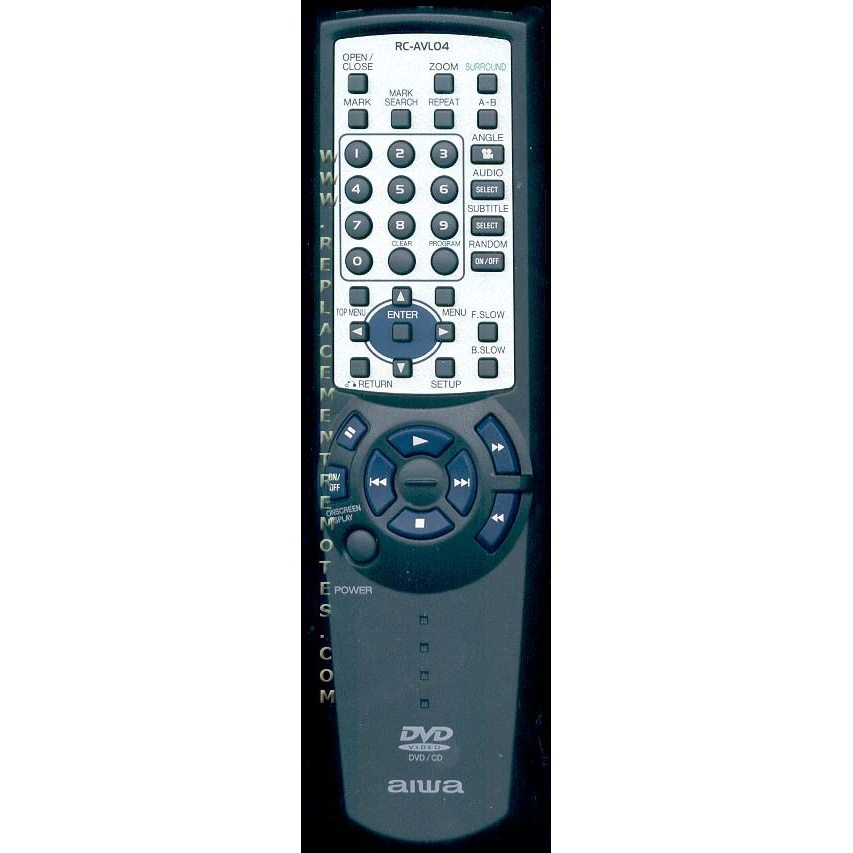 Aiwa RCAVL04 Audio Remote Control