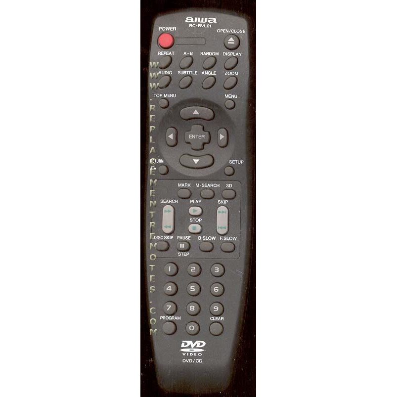 Aiwa RCBVL01 Audio Remote Control